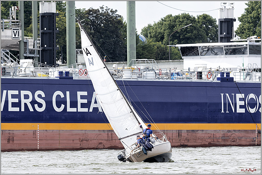 100 Jahre Rheinwoche 2022 - 2. Wettfahrt  Hitdorf - Duesseldorf, 03.06.2022,
